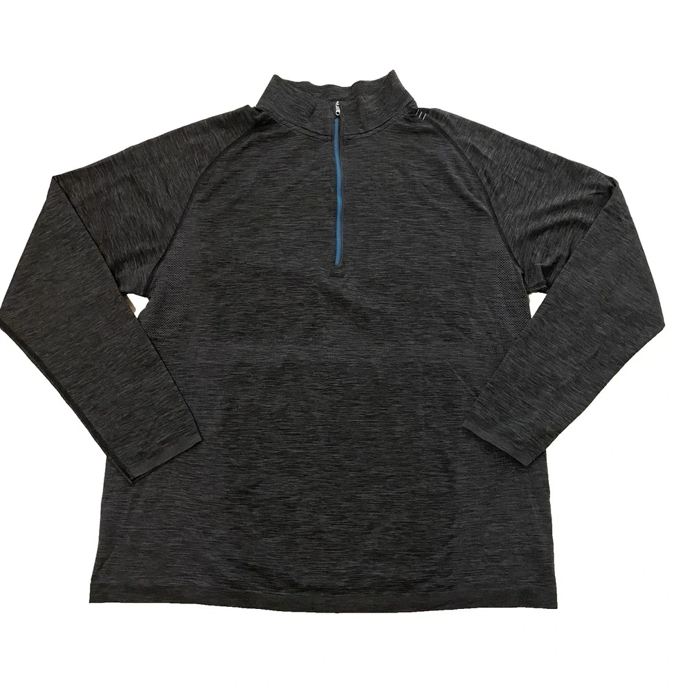 Lululemon Metal Vent Tech Half Zip Mens XXL Slate Black Performance‎ Athleisure